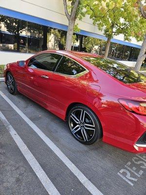 My car after the touchless wash (my car is already ceramic coated and I apply a topper every week)