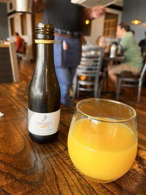 Morning mimosa. Perfect!