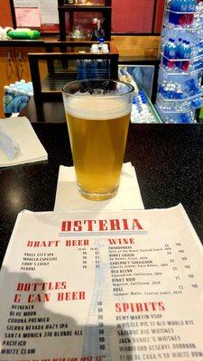 Santa Monica Brew Works 310 California Blonde Ale 12floz Can $10.00 (02/08/22). @OsteriaLAX #LAX #ItalianFood @SantaMonicaBrewWorks #Beer