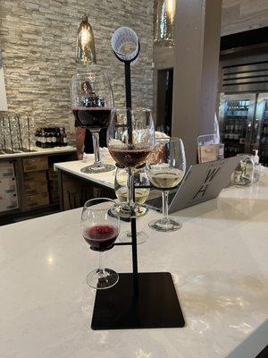 Wine flight (sweeter side)