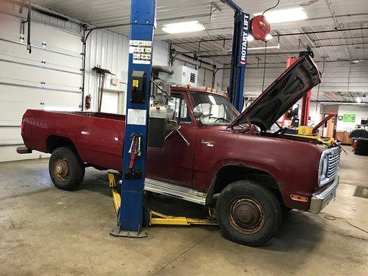 Old Diesel Trucks In for Service!