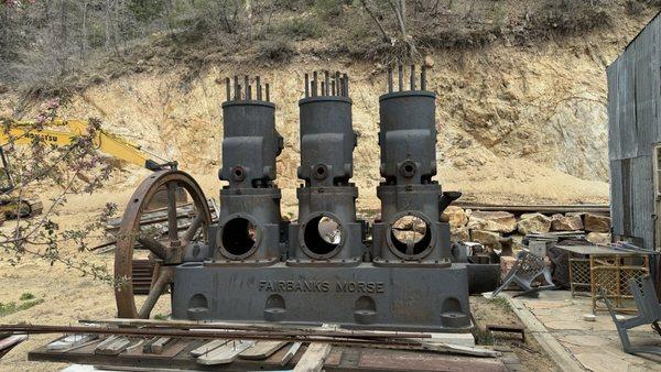 Cool old engine on the property