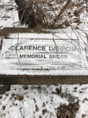 The bridge where Clarence Darrow was murdered on the site of the Columbian Exposition.