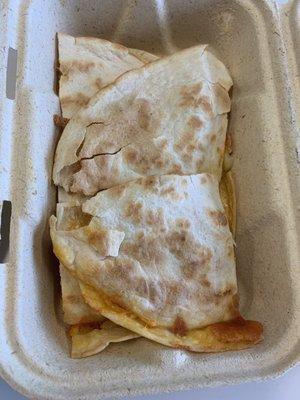 Chicken and Cheese Quesadilla