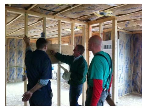 We worked with a local Habitat for Humanity to provide our plumbing services.