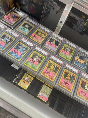 Old Pokémon slabs and singles