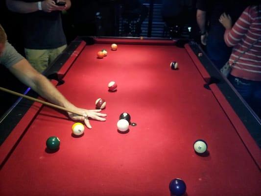 4 Pool Tables with a tourny every Sunday and Tuesday at 10 P.M.