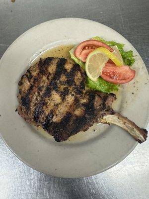 Brown sugar pork chop