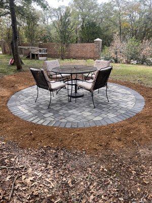 116 sqft paver patio