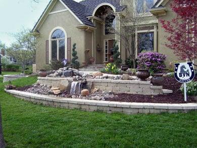 Landscape Retaining Wall Renovation and Garden Beds