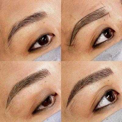 Combo Brows Before and After