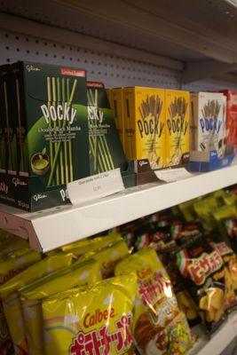 Various Pocky Flavors and Korean Chips