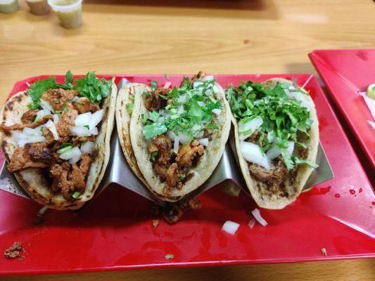 Tacos (Al Pastor and Lengua)