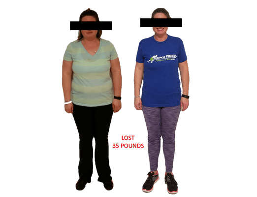 One of our clients who has crushed her fitness goals.