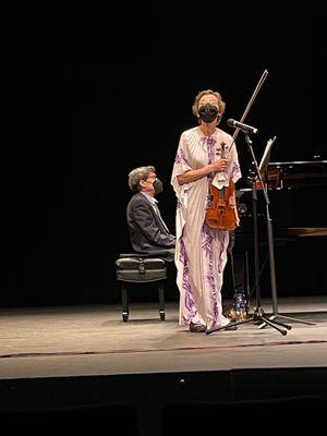 The Goldenberg Duo- siblings Susan & William Goldenberg. They were wonderful. And isn't her dress gorgeous?!