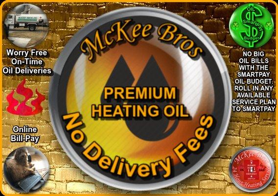 McKee Bros Premium Heating Oil Delivery, NO DELIVERY FEES 401-723-1100