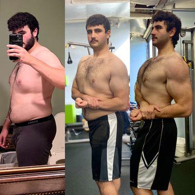 Brandon's 7 month weight loss journey turned into a bodybuilding journey!