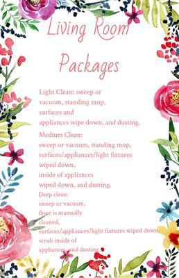 Living room packages!