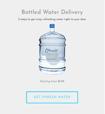 Bottled water delivered to your door steps. Alkaline, Spring, Distilled and Purified!