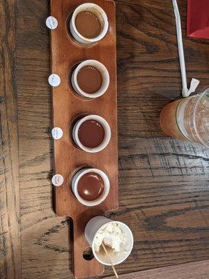 Hot chocolate flight