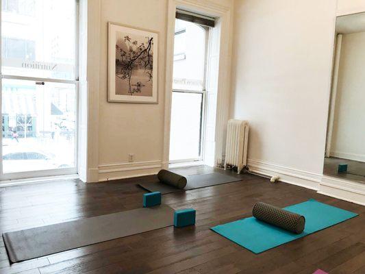 Yoga room for private or drop in classes.