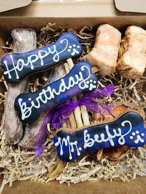 Birthday Barkuterie boxes are a great way to celebrate all types of occasions!