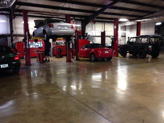 European Motorcar Service Inc performs routine maintenance and repair on import and domestic vehicles.