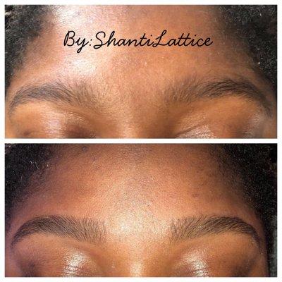 Brow wax & shape up.