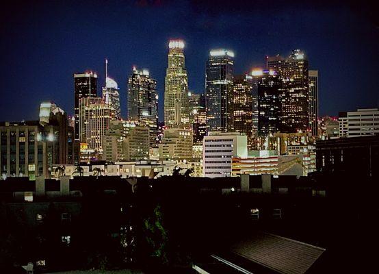 Downtown LA after a wind storm