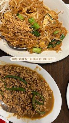 Pad Thai and Pad Kapraw