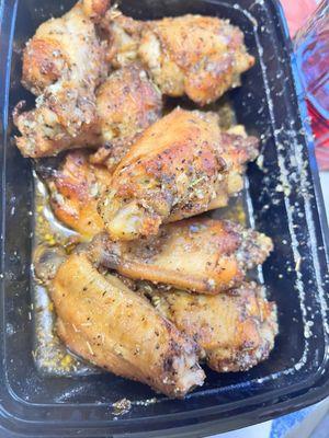 Garlic romano wings