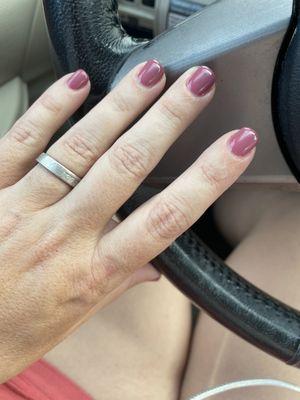 gel polish manicure