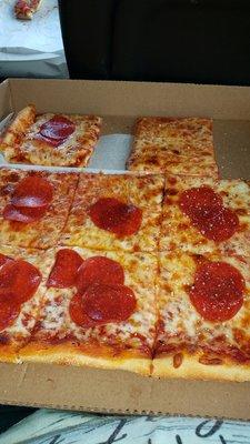 Pepperoni with sweet sauce ... Mmmmm