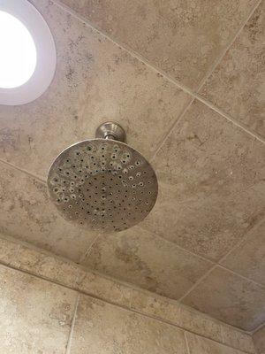 Dirty shower head