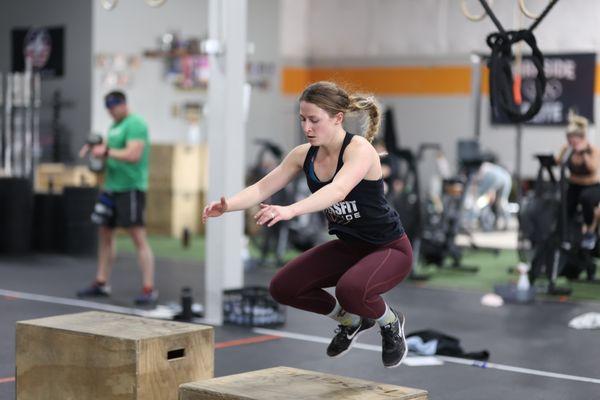 Box jumps are such a great exercise that we uttilize!