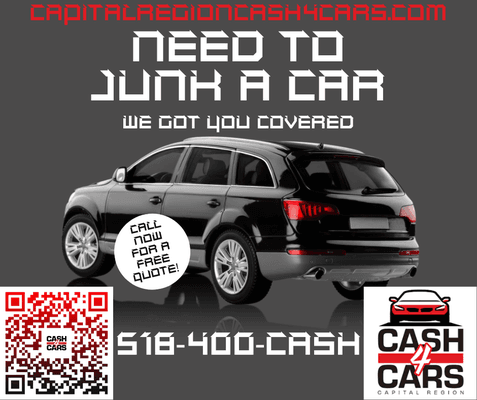 Buying vehicles anytime Albany NY Junk My Car Troy NY Schenectady NY