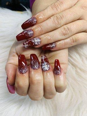 Christmas nails (Mom)