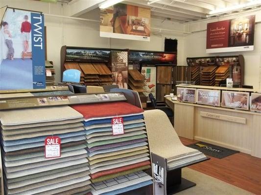 Catonsville Showroom featuring hundreds of Hardwood, Laminate, Ceramic and Vinyl samples to choose from.