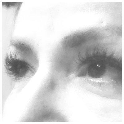 Individual lashes 12-13 blended.