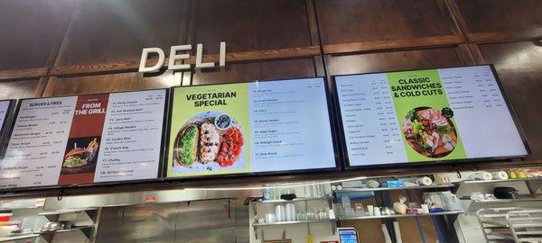 Deli menu