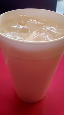 Horchata. Huge and very good.