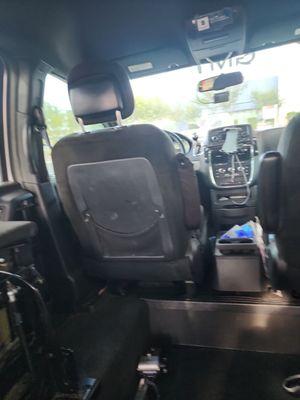 Inside a GMTCARE van