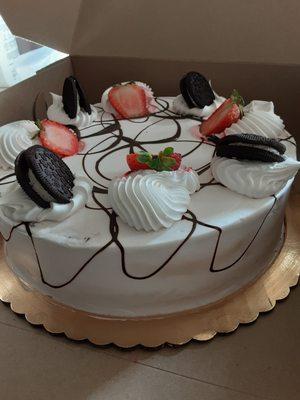 Chocolate Mocha Cake $40 , our favorite cake, 10 inches 3-layer with whipped topping