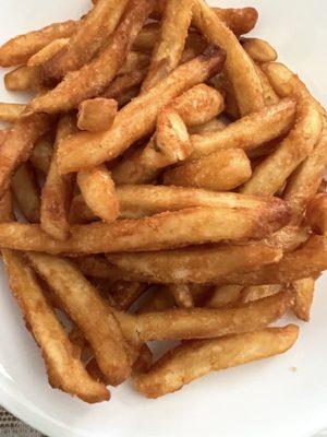 Fries - Crispy and very good for delivery , just a bit to salty .