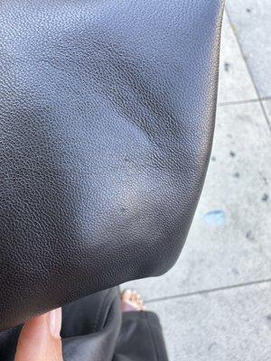 Never trust a tailor that pins leather to mark :(