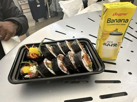 Bulgogi Kimbap & Banana milk