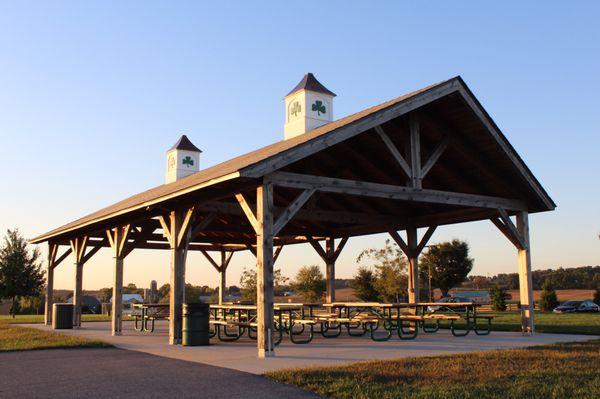 Pavilion--I love the shamrocks on all the buildings. :)