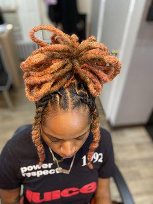 Loc Style: Petal Bun with 2-Strand Twists