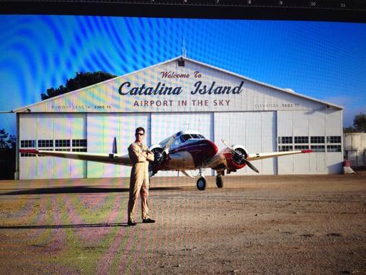 Our new charter aircraft to serve Catalina lsland! Seats 6 passengers! It's s Twin Beech!