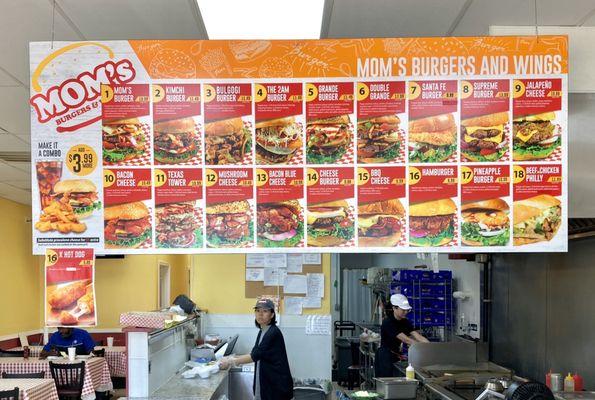 These are BIG burgers. They're all 1/2-pounders. You could cut one in two, and take half home for later; so, worth the price.